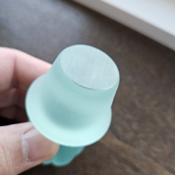 Fenton Sea Mist Green Decanter With Stopper Hand Painted Signed Rare Vtg - Picture 11 of 14